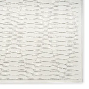 8' X 10' Ivory Geometric Area Rug