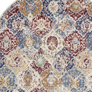 8' X 10' Ivory Geometric Area Rug