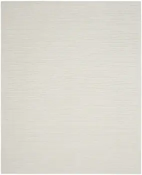 8' X 10' Ivory Geometric Area Rug