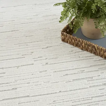 8' X 10' Ivory Geometric Area Rug
