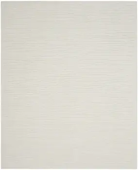8' X 10' Ivory Geometric Area Rug