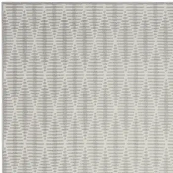 8' X 10' Gray Geometric Area Rug