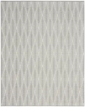 8' X 10' Gray Geometric Area Rug