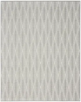 8' X 10' Gray Geometric Area Rug