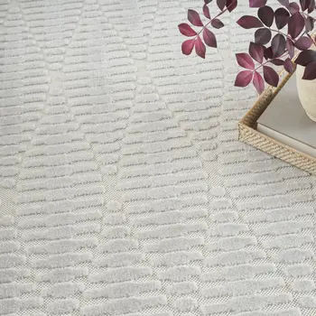 8' X 10' Gray Geometric Area Rug