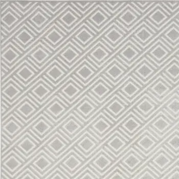 8' X 10' Gray Geometric Area Rug