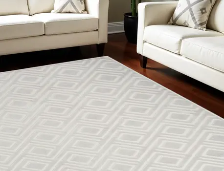 8' X 10' Gray Geometric Area Rug