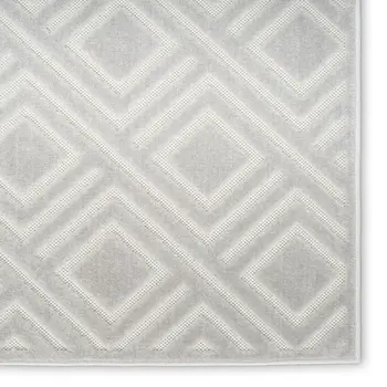 8' X 10' Gray Geometric Area Rug