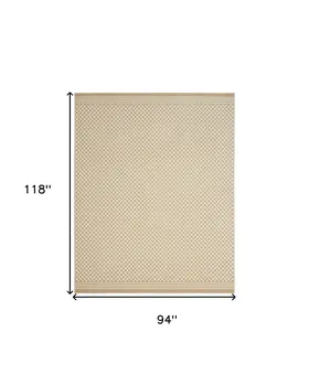 8' X 10' Tan Geometric Area Rug