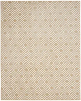 8' X 10' Tan Geometric Area Rug