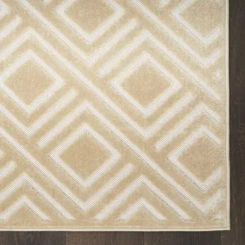8' X 10' Tan Geometric Area Rug