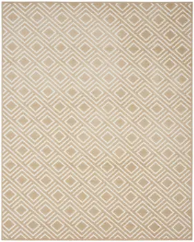 8' X 10' Tan Geometric Area Rug