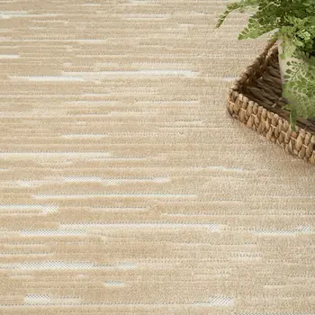 8' X 10' Tan Geometric Area Rug