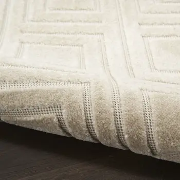 9' X 12' Beige Geometric Area Rug