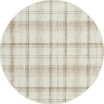 9' X 12' Beige Geometric Area Rug