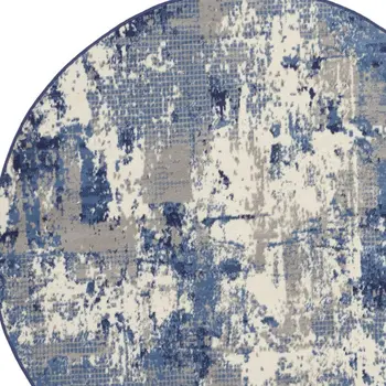 9' X 12' Gray Geometric Area Rug