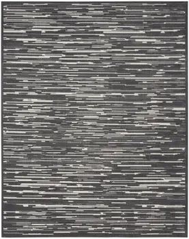9' X 12' Gray Geometric Area Rug