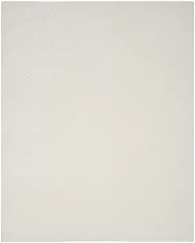 9' X 12' Ivory Geometric Area Rug