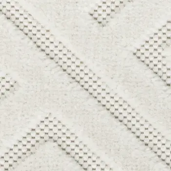 9' X 12' Ivory Geometric Area Rug