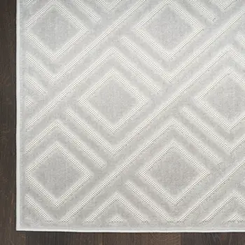9' X 12' Gray Geometric Area Rug