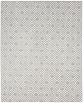 9' X 12' Gray Geometric Area Rug