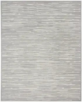 9' X 12' Gray Geometric Area Rug