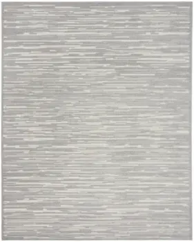 9' X 12' Gray Geometric Area Rug