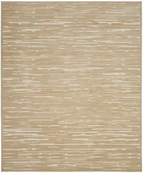 9' X 12' Tan Geometric Area Rug