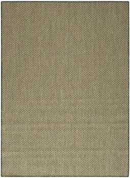 4' X 6' Green And Taupe Geometric Indoor Outdoor Area Rug