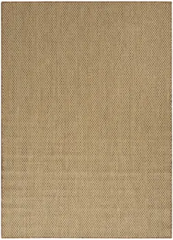 4' X 6' Tan And Brown Geometric Indoor Outdoor Area Rug