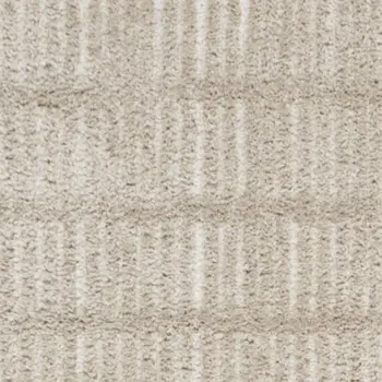 10' Ivory and Gray Geometric Runner Rug