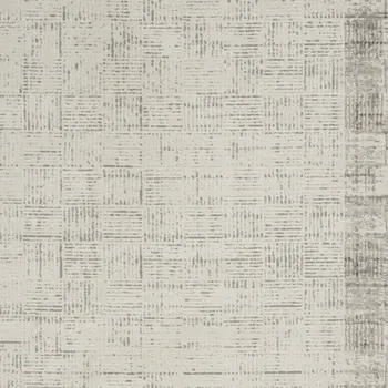 4' X 6' Ivory and Gray Abstract Area Rug