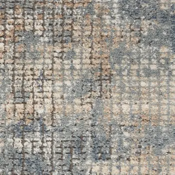 8' X 10' Ivory and Gray Abstract Area Rug