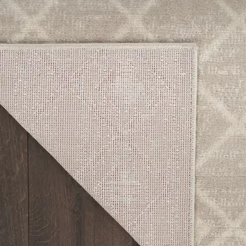 4' X 6' Beige Geometric Power Loom Area Rug