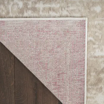 4' X 6' Ivory Floral Power Loom Area Rug