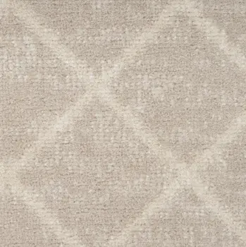 6' X 9' Beige Geometric Power Loom Area Rug