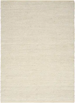 4' X 6' Ivory Jute Hand Woven Area Rug