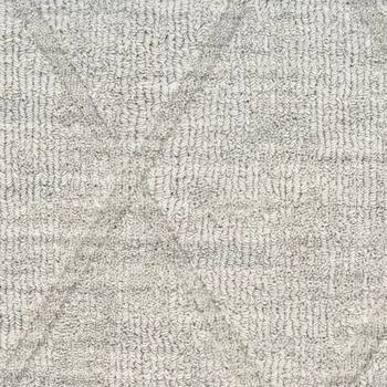 5' Beige Jute Hand Woven Square Rug