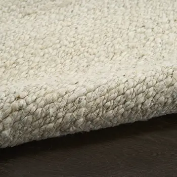 8' X 10' Ivory Jute Hand Woven Area Rug