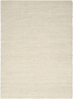 8' X 10' Ivory Jute Hand Woven Area Rug