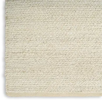 8' X 10' Ivory Jute Hand Woven Area Rug