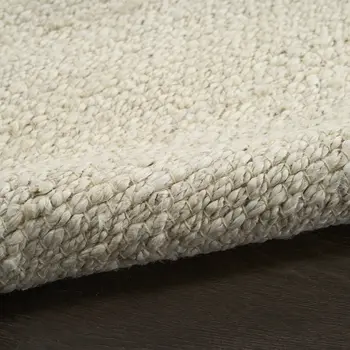 8' X 10' Ivory Jute Hand Woven Area Rug
