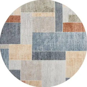 5' X 7' Beige Black And Tan Geometric Flatweave Area Rug