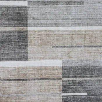 4' X 6' Gray and Brown Abstract Area Rug