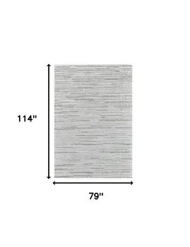 7' X 10' Gray Abstract Area Rug