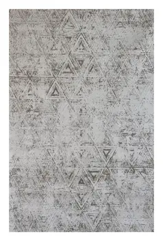 5' X 8' Cream and Beige Abstract Area Rug