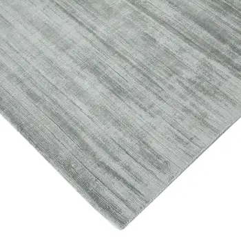 4' X 6' Silver And Gray Abstract Hand Woven Area Rug