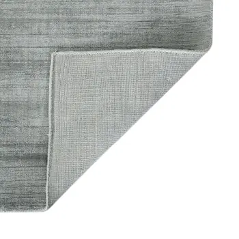 4' X 6' Silver And Gray Abstract Hand Woven Area Rug