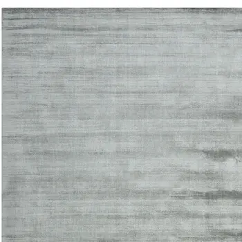 10' X 14' Silver And Gray Abstract Hand Woven Area Rug
