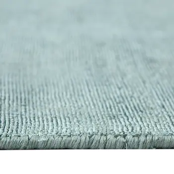 4' X 6' Sea Green And Light Blue Abstract Hand Woven Area Rug